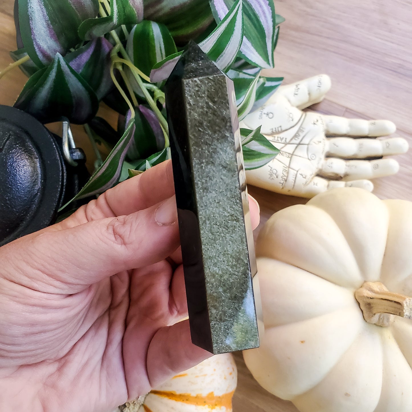 Golden Sheen Obsidian points
