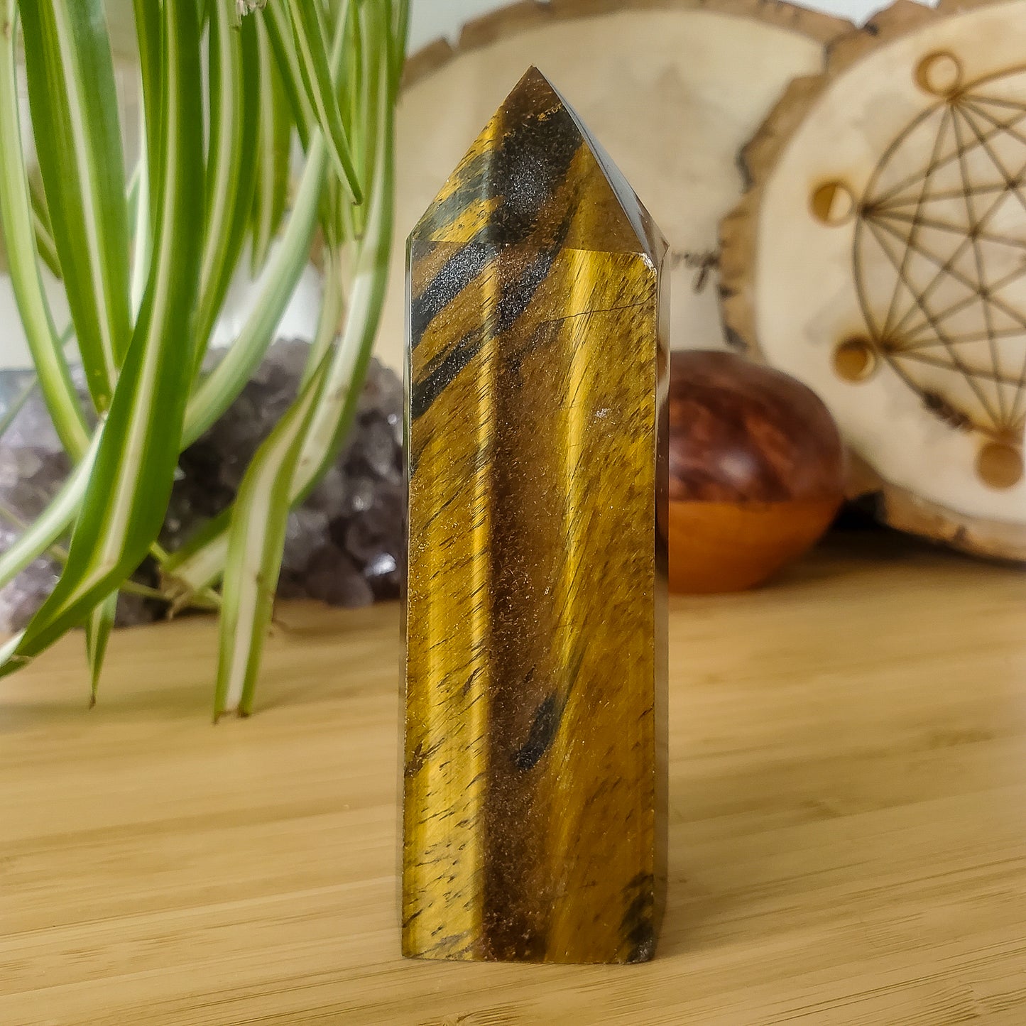 Tiger Eye Tower - Yellow and Blue