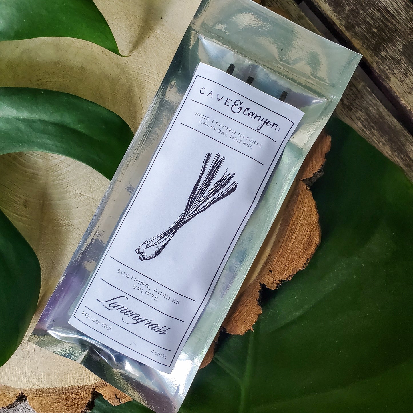 Lemongrass Hand-rolled Charcoal Incense Sticks