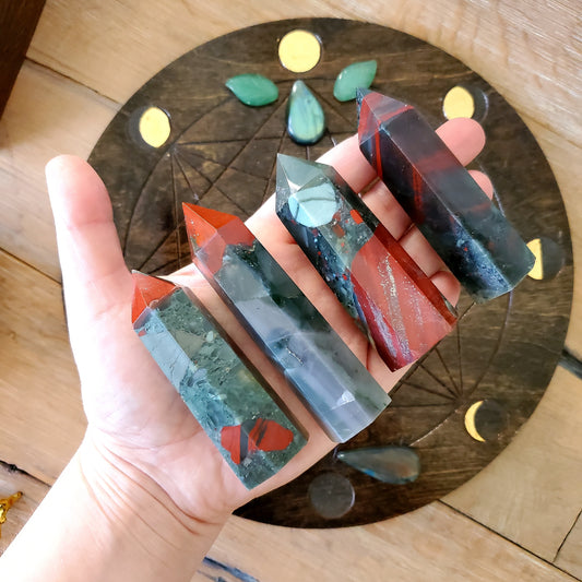 Seftonite (African Bloodstone) Points