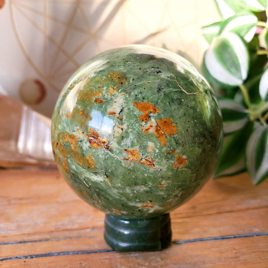 Green Chrysoprase Sphere