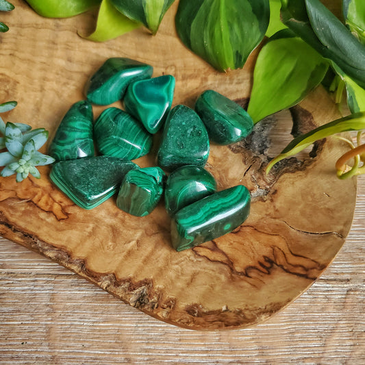 Malachite Tumbled Stones