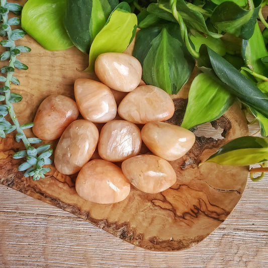 Stilbite Tumbled Stone - LG