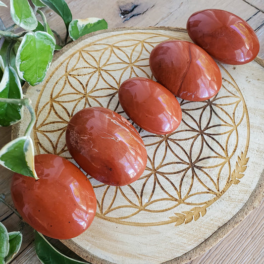 Red Jasper Palmstones (India)