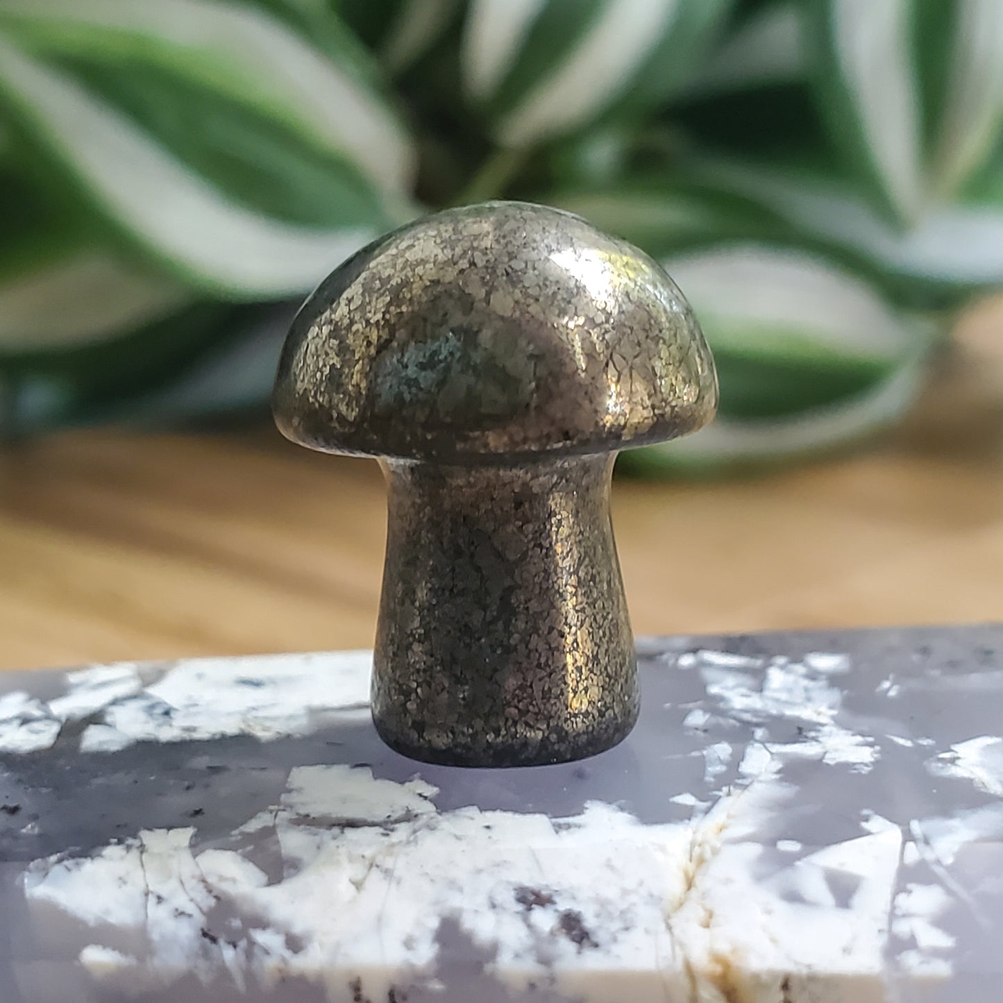 Mushroom - Mini - Pyrite