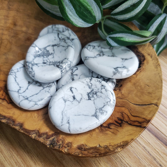 Howlite - Worry Stone - Polished
