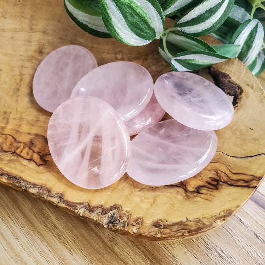 Rose Quartz - Worry Stone - Polished