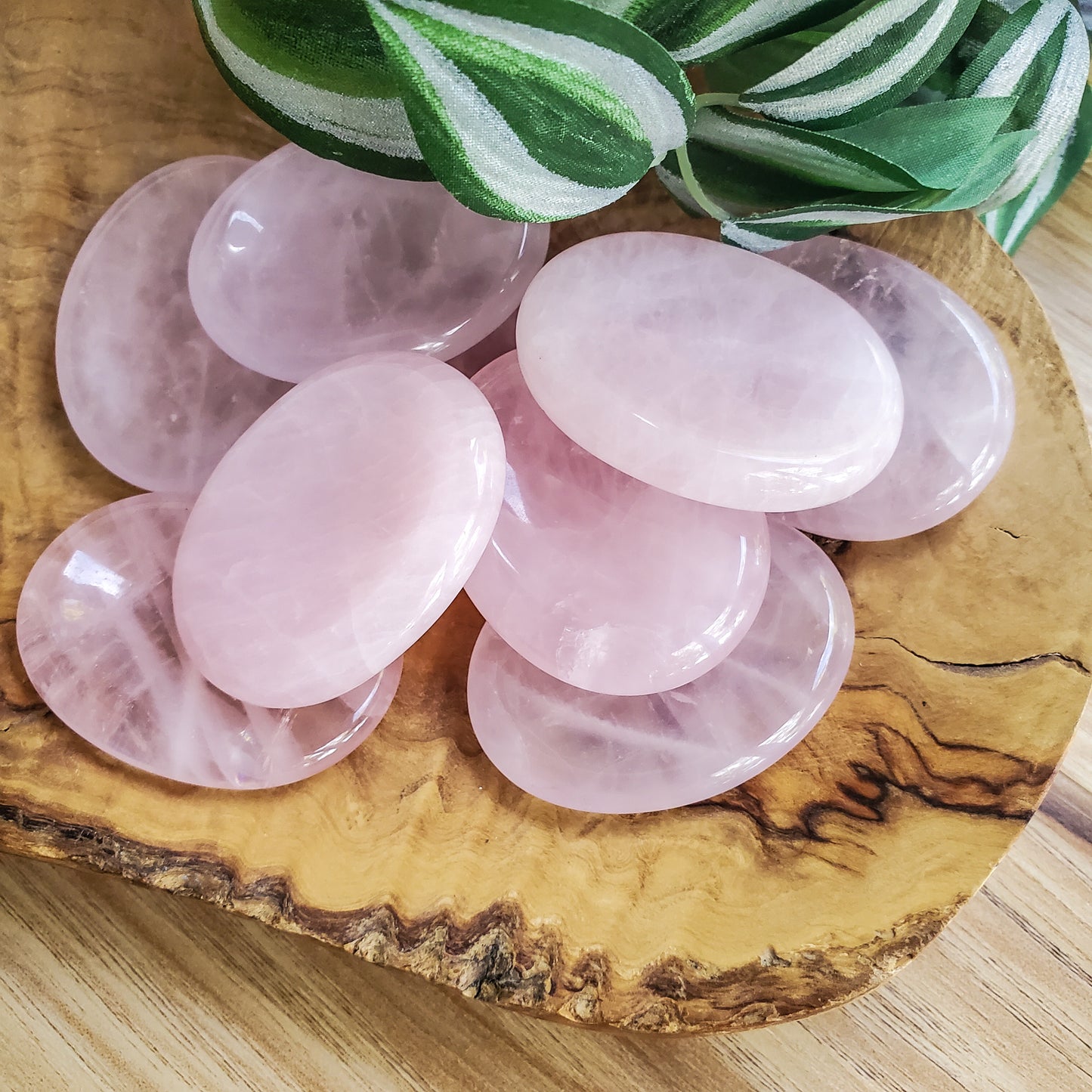 Rose Quartz - Worry Stone - Polished