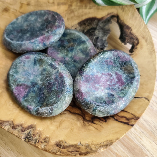 Ruby in Kyanite - Worry Stone - Polished