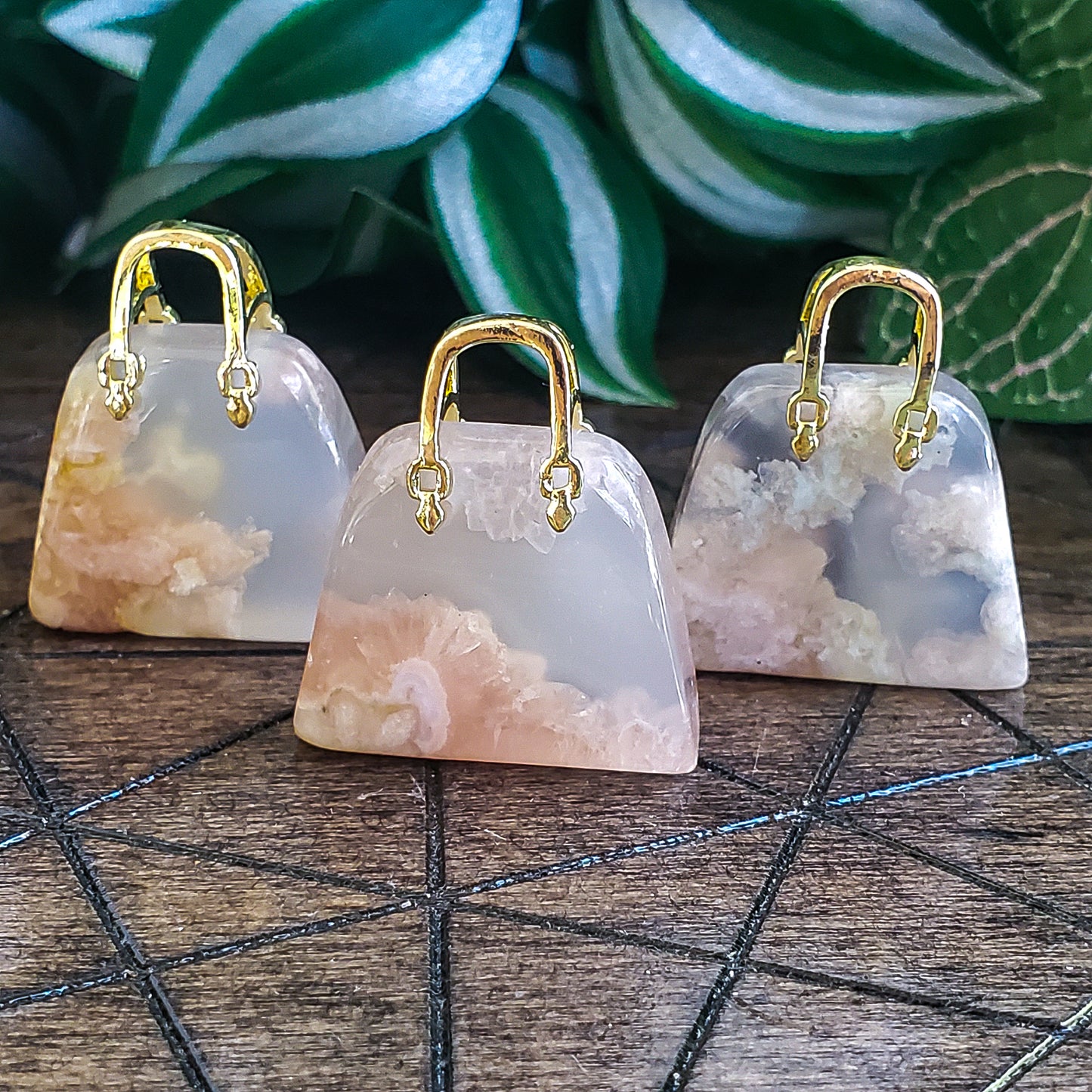 Satchel/Purse - Cherry Blossom Agate - Small