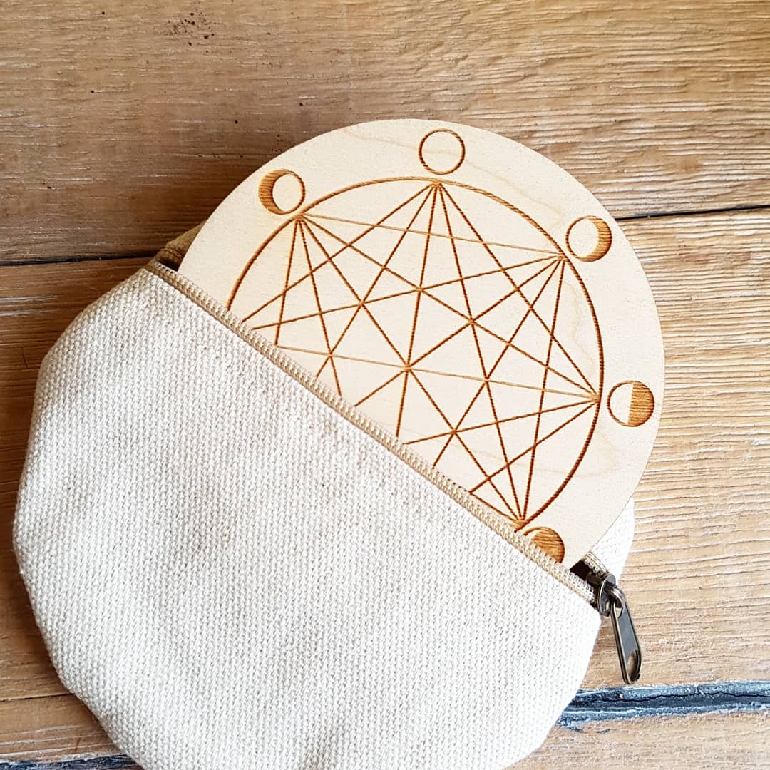 Seed of Life Crystal Grid Pouch