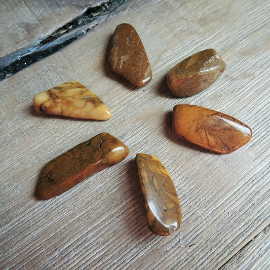 Yellow Jasper - Tumbled - 6 pack