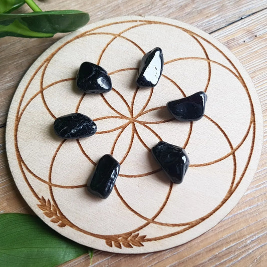 Black Tourmaline - Tumbled - 6 pack