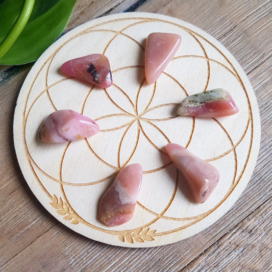 Pink Opal - Tumbled - 6 pack
