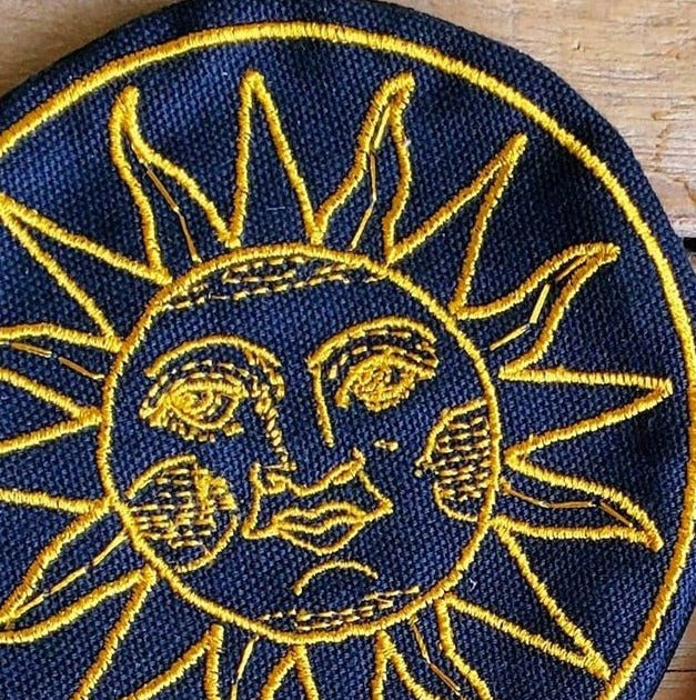 The Sun Crystal Grid Pouch