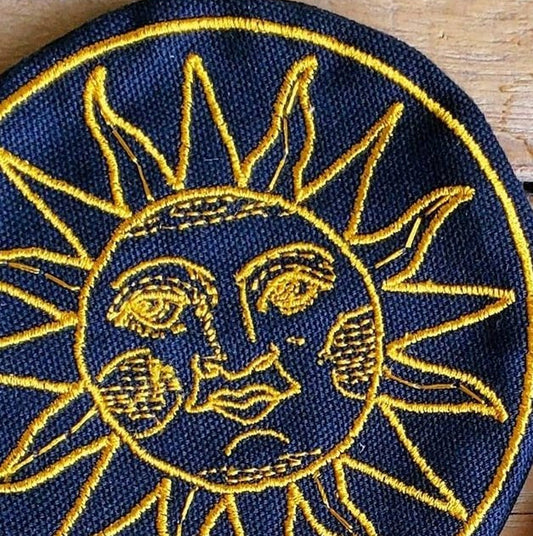 The Sun Crystal Grid Pouch