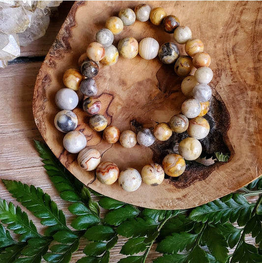 Crazy Lace Agate Bracelet