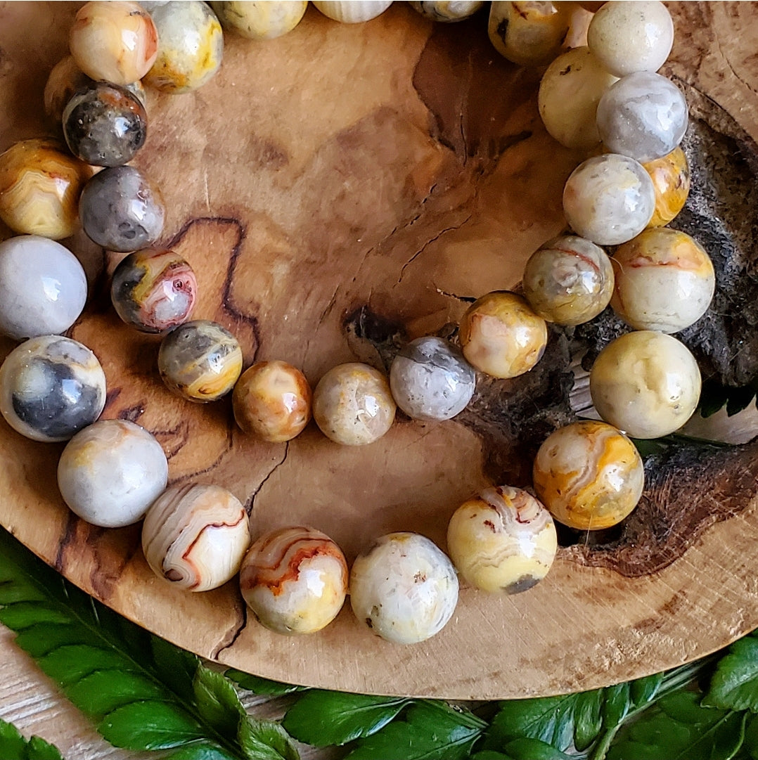 Crazy Lace Agate Bracelet