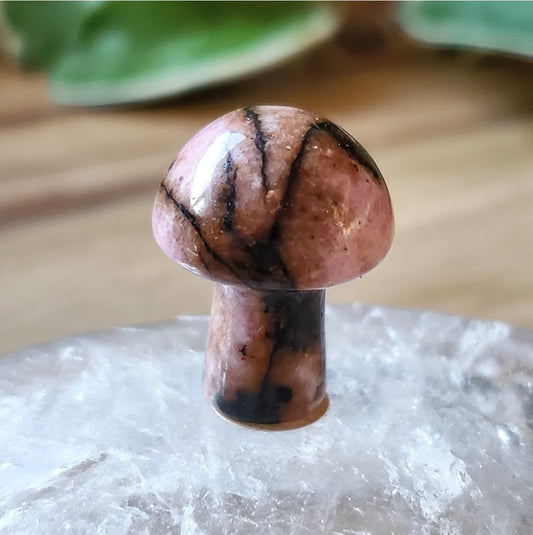 Mushroom - Mini - Rhodonite