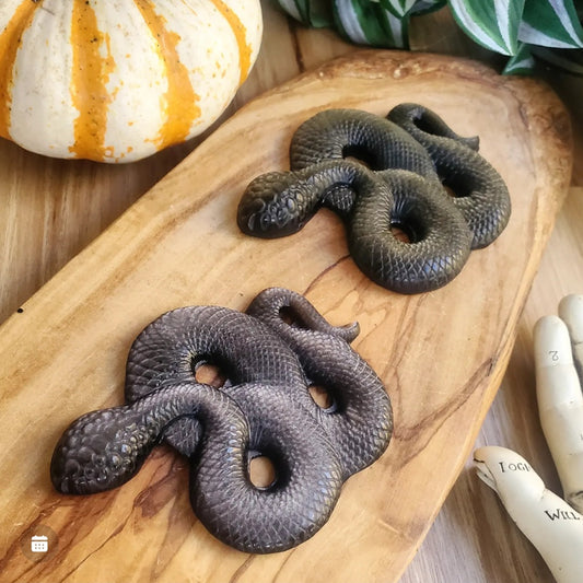 Snakes - Silver & Gold Sheen Obsidian