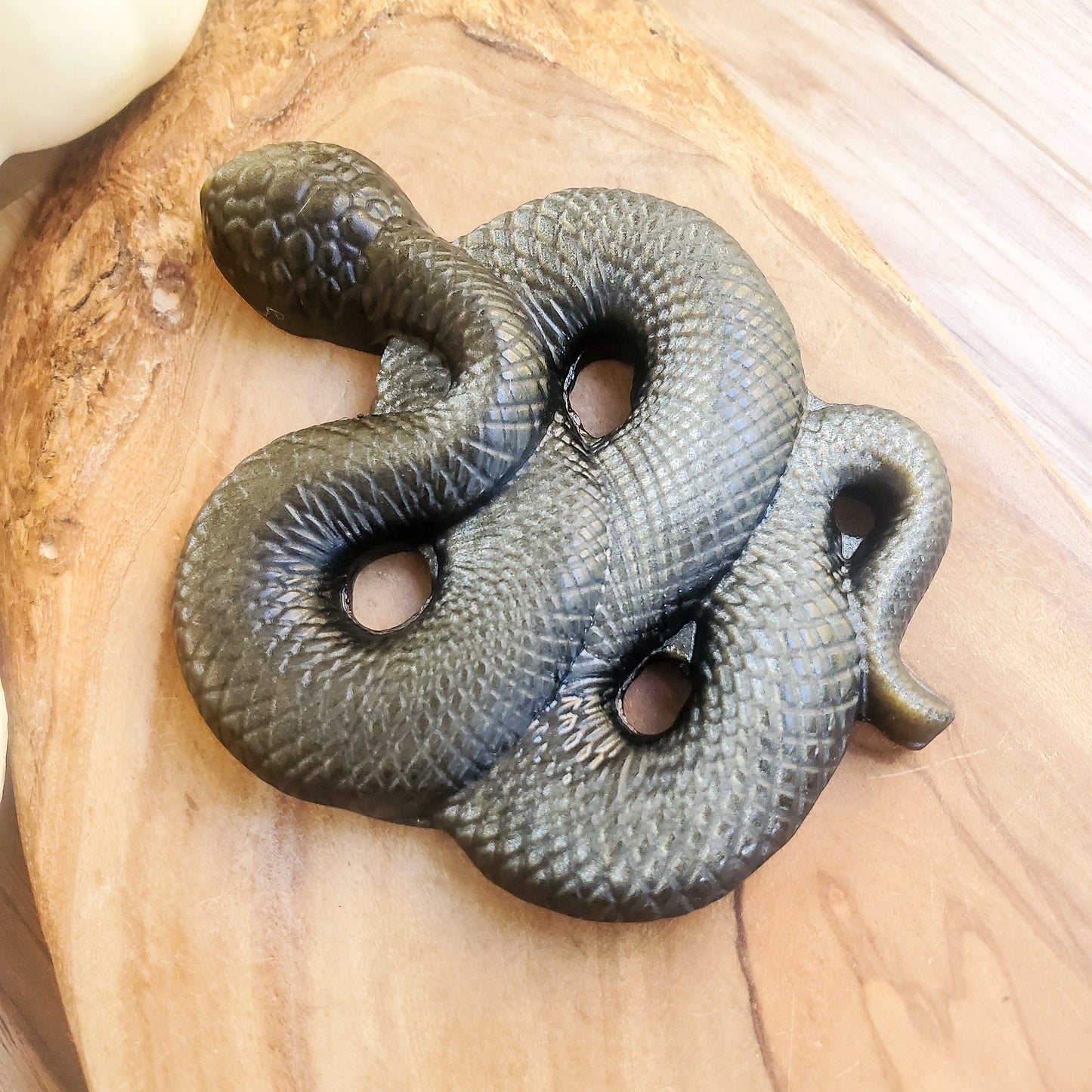 Snakes - Silver & Gold Sheen Obsidian